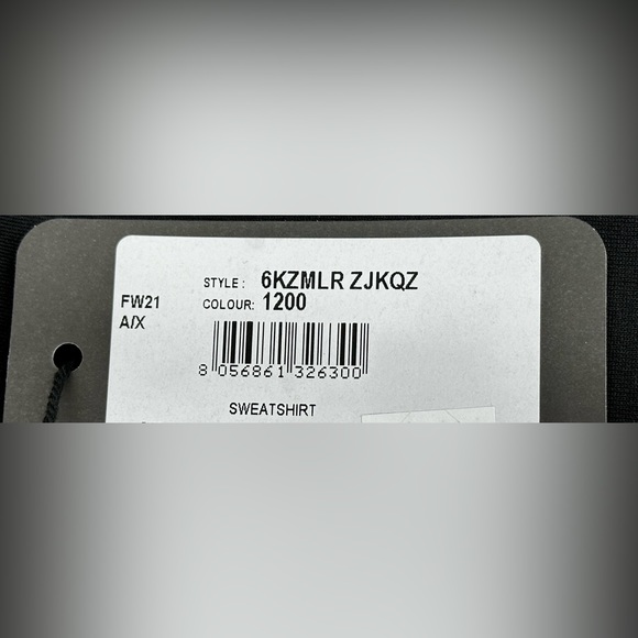 Armani Exchange OVERSIZED LOGO CREW NECK SWEATSHIRT - Picture 10 of 11